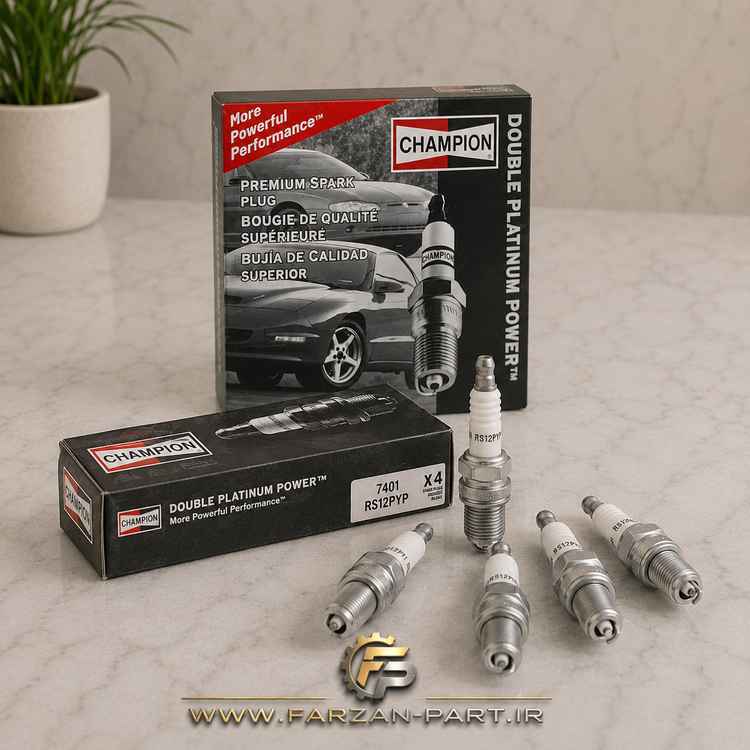 شمع پایه کوتاه چمپیون 7401 RS12PYP اصل | Champion کونیک Spark Plug