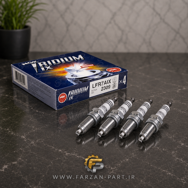 شمع سوزنی پایه بلند ایریدیوم NGK 2309 مدل LFR7AIX | اصل ژاپن، مناسب موتورهای توربو و تقویتشده